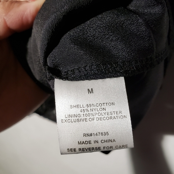 NEW Romeo+Juliet Couture Embroidered Lace‎ Dress M Black Short Sleeve Sheath NWT - Picture 7 of 11